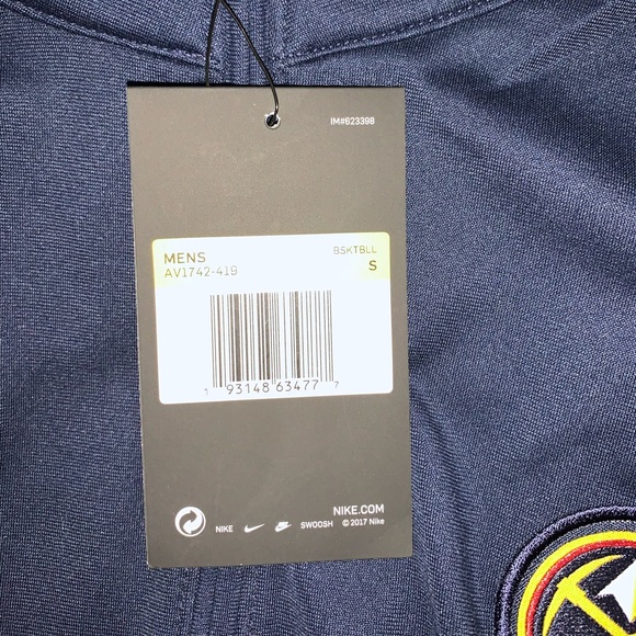 Nike Denver Nuggets Pullover 1/4 Zip Long Sleeve - Picture 10 of 10